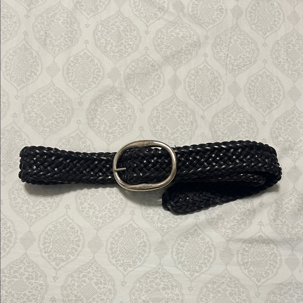 Vintage Leather Woven Belt